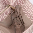 FENDI Zucchino Canvas Tote Bag Beige Gold Auth ka5989A-21