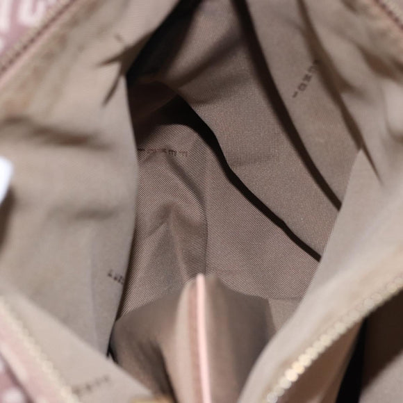FENDI Zucchino Canvas Tote Bag Beige Gold Auth ka5989A