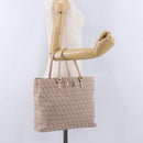 FENDI Zucchino Canvas Tote Bag Beige Gold Auth ka5989A-27