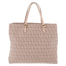 FENDI Zucchino Canvas Tote Bag Beige Gold Auth ka5989A-3