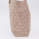 FENDI Zucchino Canvas Tote Bag Beige Gold Auth ka5989A-4