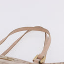 FENDI Zucchino Canvas Tote Bag Beige Gold Auth ka5989A-8