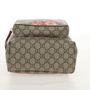 GUCCI GG Blooms GG Supreme Backpack PVC Beige Silver 410544 Auth ka598M-10