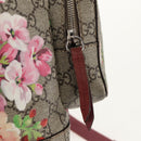 GUCCI GG Blooms GG Supreme Backpack PVC Beige Silver 410544 Auth ka598M-15