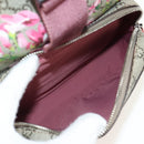 GUCCI GG Blooms GG Supreme Backpack PVC Beige Silver 410544 Auth ka598M-16