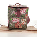 GUCCI GG Blooms GG Supreme Backpack PVC Beige Silver 410544 Auth ka598M-27