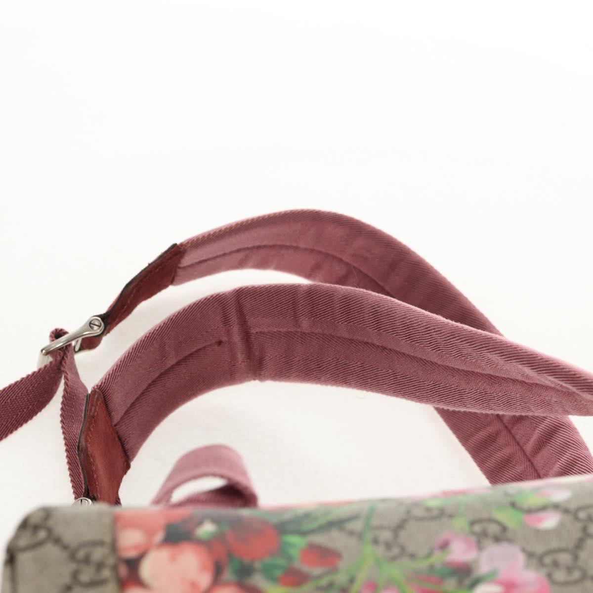 GUCCI GG Blooms GG Supreme Backpack PVC Beige Silver 410544  display picture 2