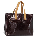 LOUIS VUITTON Monogram Vernis Reade PM Hand Bag Amarante M91993 LV Auth ka599-1