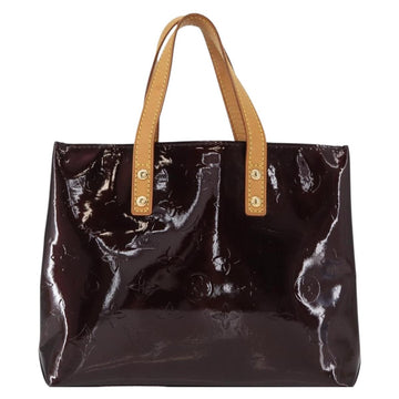 LOUIS VUITTON Monogram Vernis Reade PM Hand Bag Amarante M91993 LV Auth ka599 - 0