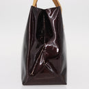 LOUIS VUITTON Monogram Vernis Reade PM Hand Bag Amarante M91993 LV Auth ka599-3