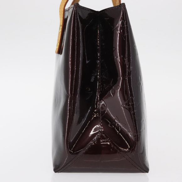 LOUIS VUITTON Monogram Vernis Reade PM Hand Bag Amarante M91993 LV Auth ka599