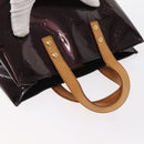LOUIS VUITTON Monogram Vernis Reade PM Hand Bag Amarante M91993 LV Auth ka599-6