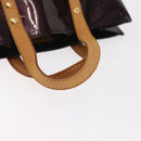 LOUIS VUITTON Monogram Vernis Reade PM Hand Bag Amarante M91993 LV Auth ka599-7