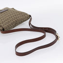 FENDI Zucchino Canvas Mamma Baguette Shoulder Bag Beige Gold Auth ka5997A-7