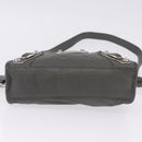 BALENCIAGA Classic Metal Edge City Bag Leather 2way Gray 390160 Auth ka5998SAM-12