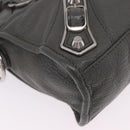 BALENCIAGA Classic Metal Edge City Bag Leather 2way Gray 390160 Auth ka5998SAM-13