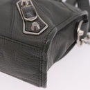 BALENCIAGA Classic Metal Edge City Bag Leather 2way Gray 390160 Auth ka5998SAM-14