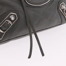 BALENCIAGA Classic Metal Edge City Bag Leather 2way Gray 390160 Auth ka5998SAM-17