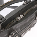 BALENCIAGA Classic Metal Edge City Bag Leather 2way Gray 390160 Auth ka5998SAM-19