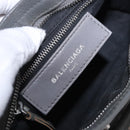 BALENCIAGA Classic Metal Edge City Bag Leather 2way Gray 390160 Auth ka5998SAM-20