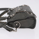BALENCIAGA Classic Metal Edge City Bag Leather 2way Gray 390160 Auth ka5998SAM-5