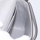 Salvatore Ferragamo Gancini Shoulder Bag Leather Gray Gold Auth ka6000V-20