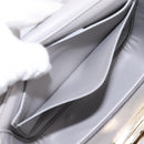 Salvatore Ferragamo Gancini Shoulder Bag Leather Gray Gold Auth ka6000V-22