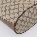 GUCCI GG Supreme Web Sherry Line Shoulder Bag PVC Beige 89 02 081 Auth ka6001-14
