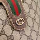GUCCI GG Supreme Web Sherry Line Shoulder Bag PVC Beige 89 02 081 Auth ka6001-16