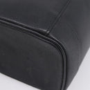 CHANEL COCO Mark Vanity Hand Bag Caviar Skin Black Gold CC Auth ka6003-15