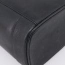 CHANEL COCO Mark Vanity Hand Bag Caviar Skin Black Gold CC Auth ka6003-16