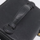 CHANEL COCO Mark Vanity Hand Bag Caviar Skin Black Gold CC Auth ka6003-7