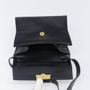 Salvatore Ferragamo Shoulder Bag Leather Black Gold Auth ka6004-10