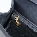 Salvatore Ferragamo Shoulder Bag Leather Black Gold Auth ka6004-21