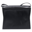 Salvatore Ferragamo Shoulder Bag Leather Black Gold Auth ka6004-2