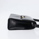 Salvatore Ferragamo Shoulder Bag Leather Black Gold Auth ka6004-3