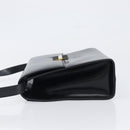 Salvatore Ferragamo Shoulder Bag Leather Black Gold Auth ka6004-4