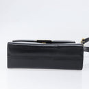 Salvatore Ferragamo Shoulder Bag Leather Black Gold Auth ka6004-5