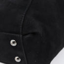 FENDI Hand Bag Suede Black Silver Auth ka6006A-14