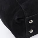 FENDI Hand Bag Suede Black Silver Auth ka6006A-15