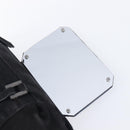 FENDI Hand Bag Suede Black Silver Auth ka6006A-10