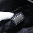 FENDI Hand Bag Suede Black Silver Auth ka6006A-20