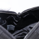 FENDI Hand Bag Suede Black Silver Auth ka6006A-21