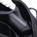 FENDI Hand Bag Suede Black Silver Auth ka6006A-12