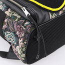 Miu Miu Backpack Canvas Black Silver Auth ka6007-17