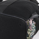 Miu Miu Backpack Canvas Black Silver Auth ka6007-18