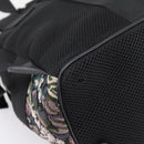 Miu Miu Backpack Canvas Black Silver Auth ka6007-19