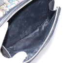Miu Miu Backpack Canvas Black Silver Auth ka6007-25