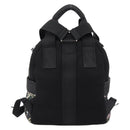 Miu Miu Backpack Canvas Black Silver Auth ka6007-2