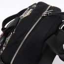 Miu Miu Backpack Canvas Black Silver Auth ka6007-8